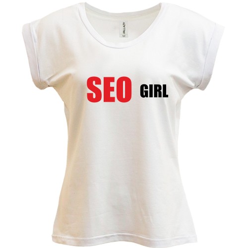 Футболка женская PANI с надписью «SEO GIRL»