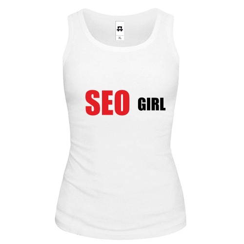 Жіноча майка з написом «SEO GIRL»