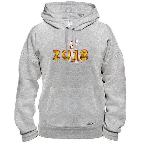 Толстовка с новогодней собачкой 2018