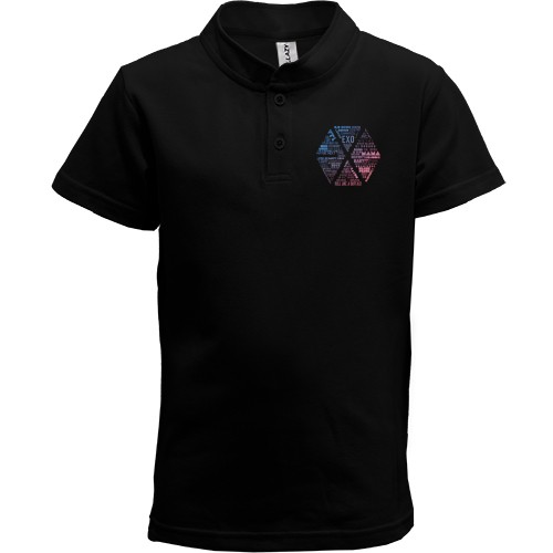 Детская футболка поло EXO из логотипов