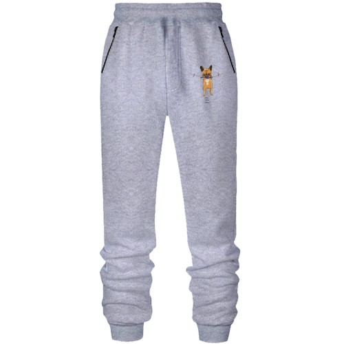 Штаны из футера без начеса Hand is there baby. Dog