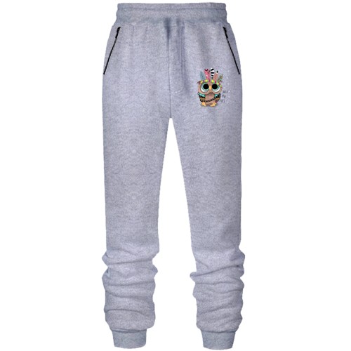 Штаны из футера без начеса Indian owl