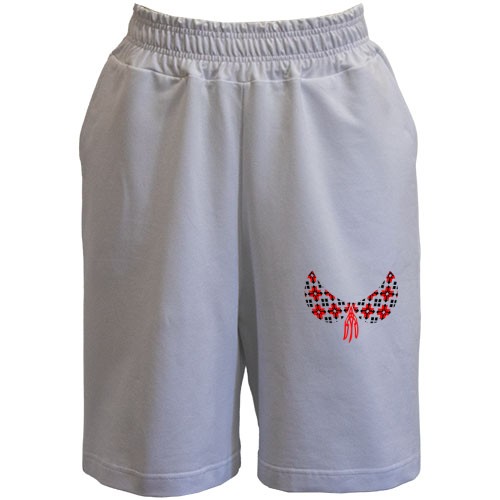 Шорты с воротничком-вышиванкой (Рисунок)