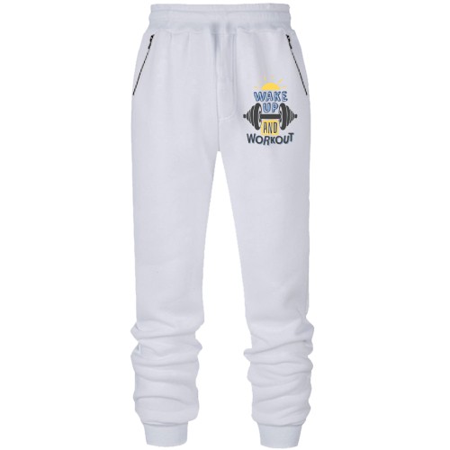 Штаны из футера без начеса WakeUp and WorkOut