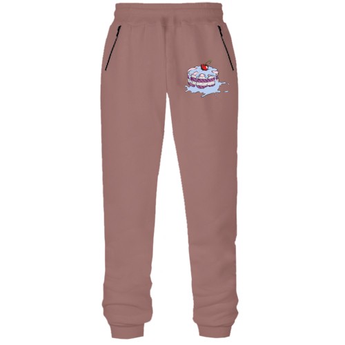 Штани з футера без начісу з тортом і вишенькою