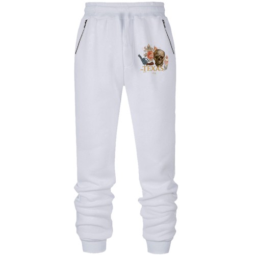 Штаны из футера без начеса с нашивкой Texas Череп и Texas