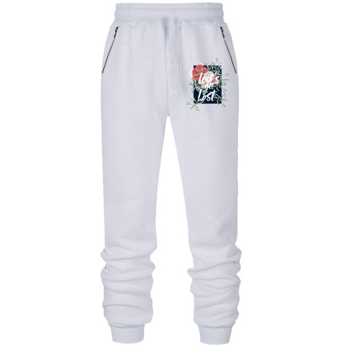 Штаны из футера без начеса Let's get Lost