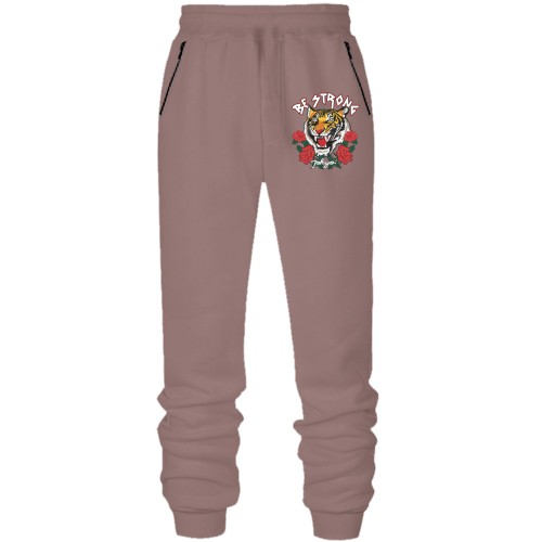 Штани з футера без начісу Be strong tiger