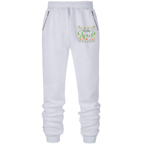 Штаны из футера без начеса Hello April Апрель