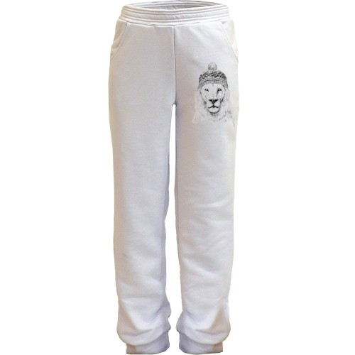 Детские штаны лев в шапке