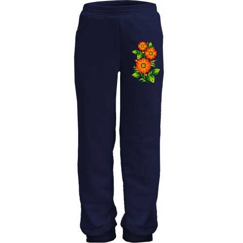 Дитячі штани з петриківським розписом (2)