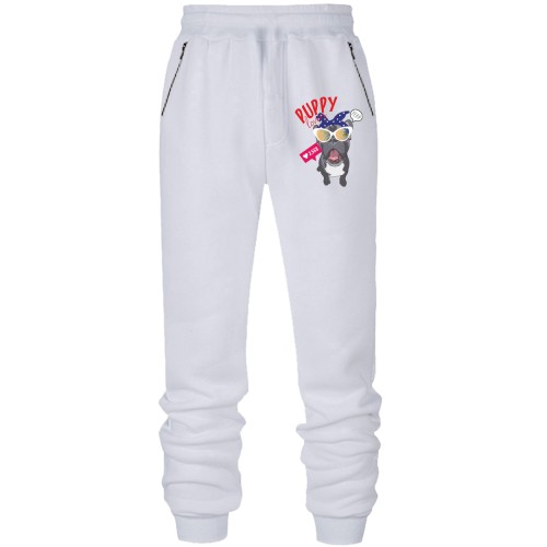 Штаны из футера без начеса Puppy Lovers