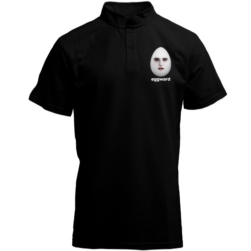 Футболка с воротником стойкой Eggward