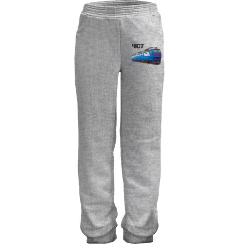 Детские штаны с локомотивом поезда ЧС7