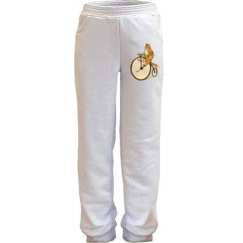 Детские штаны Кот на велосипеде