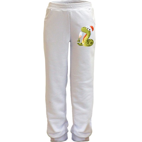 Детские штаны Змея с бокалом шампанского