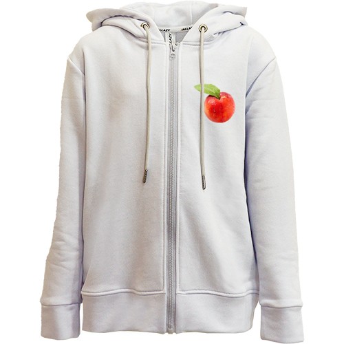 Дитяча худи на блискавці з яблуком