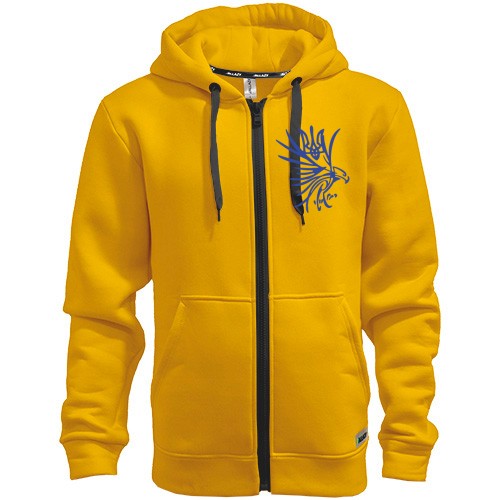 Худі на блискавці з соколом і гербом України