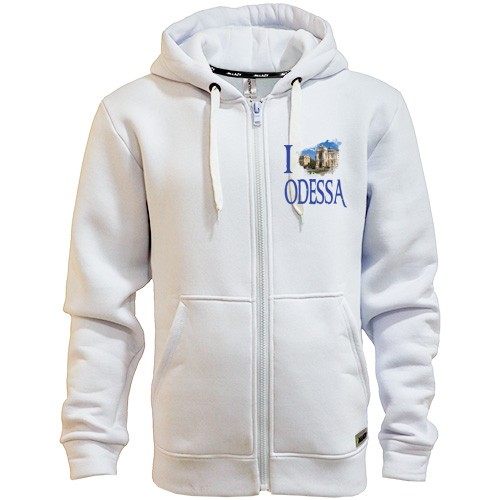 Худи на молнии Я люблю Одессу