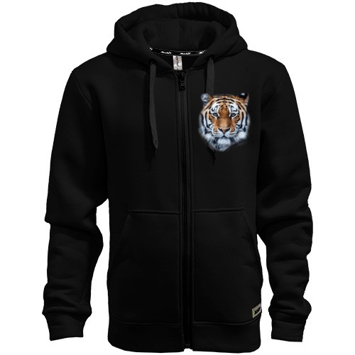 Худи на молнии с тигром