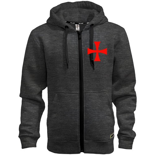 Худі на блискавці з орденом тамплієрів