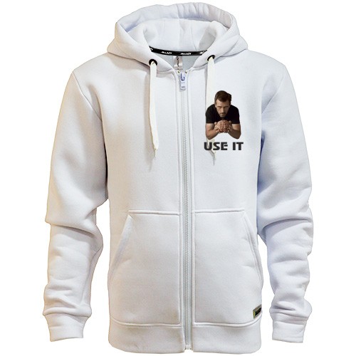 Худі на блискавці Користуйся мозком