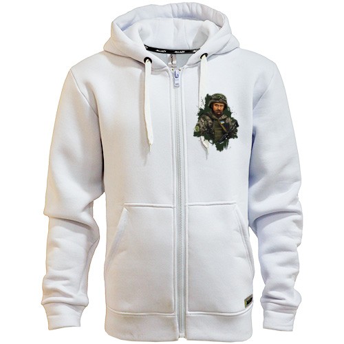 Худі на блискавці Шевченка у військовій формі