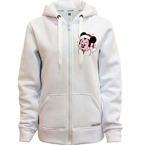 Худі на блискавці з новорічною Мінні