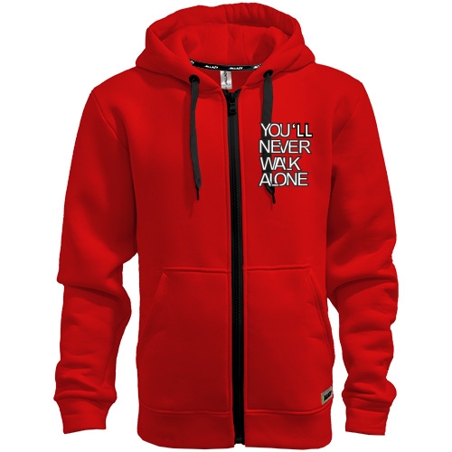Худи на молнии You'll Never Walk Alone