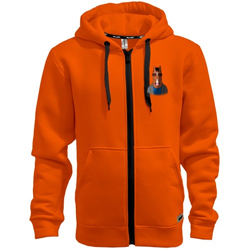 Худи на молнии с конем Боджеком