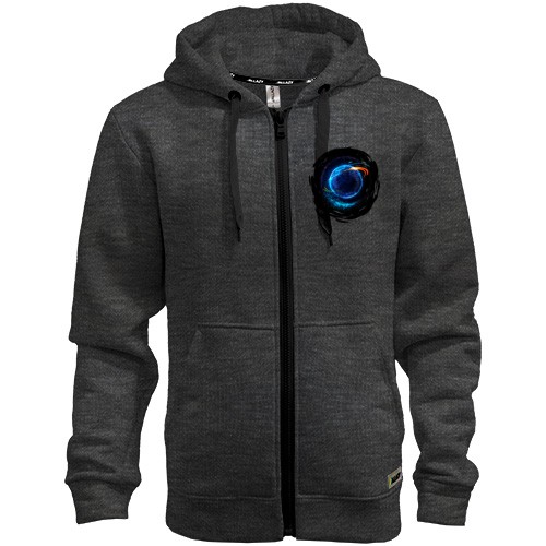 Худи на молнии с синей планетой