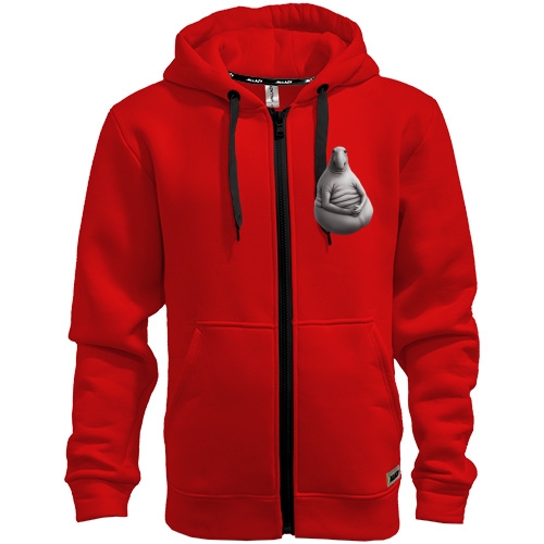 Худи на молнии со ждуном