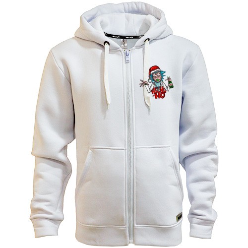 Худі на блискавці Рік в ковпаку Санти