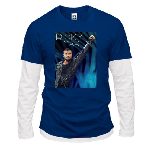 Комбинированный лонгслив Ricky Martin Live