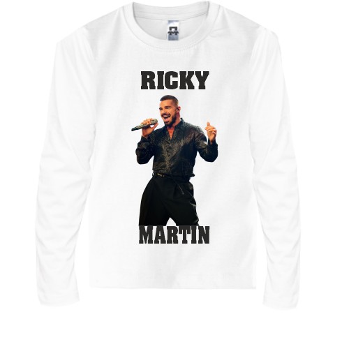 Детская футболка с длинным рукавом Ricky Martin - livin' la vida loca