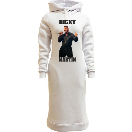 Женская толстовка-платье Ricky Martin - livin' la vida loca