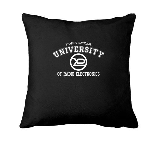 Подушка с логотипом ХНУРЭ и надписью «Kharkiv National University of Radio Electronics»