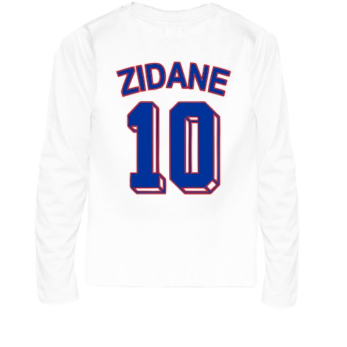 Детская футболка с длинным рукавом Zinédine Zidane