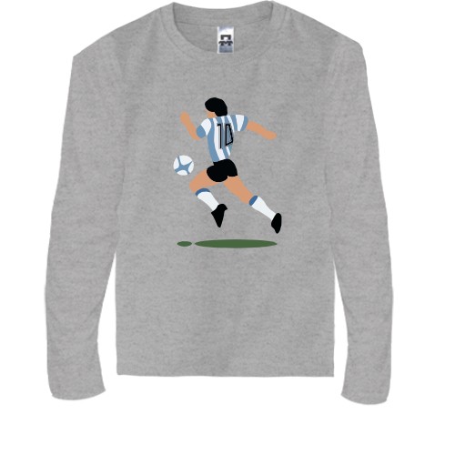 Детская футболка с длинным рукавом Diego Maradona (3)