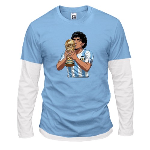 Комбинированный лонгслив Diego Maradona (2)