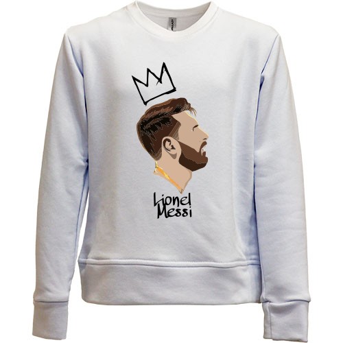 Детский свитшот без начеса Lionel Messi King