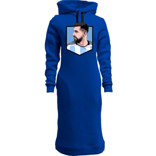 Женская толстовка-платье Lionel Messi logo