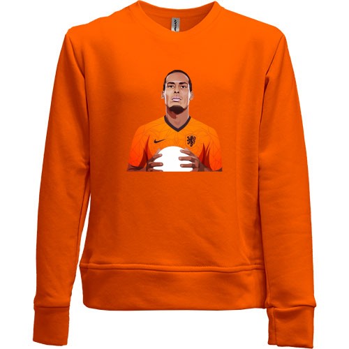 Детский свитшот без начеса Virgil Van Dijk