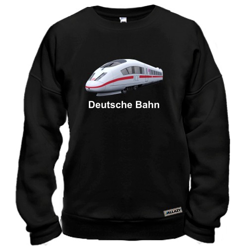Світшот із зображенням швидкісного поїзда ICE та написом «Deutsche Bahn»