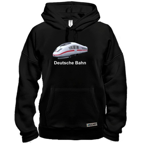 Толстовка с изображением скоростного поезда ICE и надписью «Deutsche Bahn»
