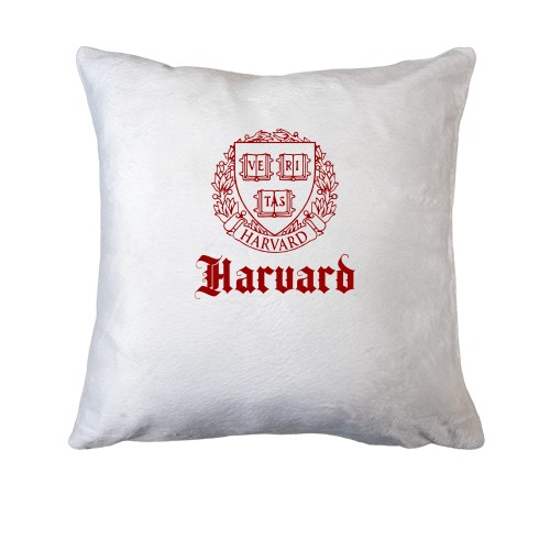 Подушка с гербом Гарвардского университета и готической надписью «Harvard»