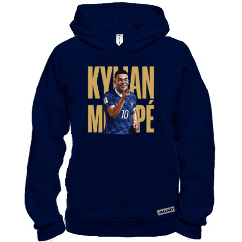 Худі BASE із портретом футболіста Кіліана Мбаппе та написом «KYLIAN MBAPPÉ»
