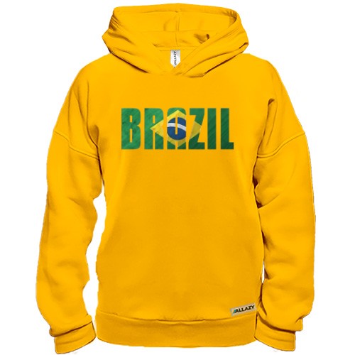 Худі BASE із написом «BRAZIL» у кольорах національного прапора Бразилії