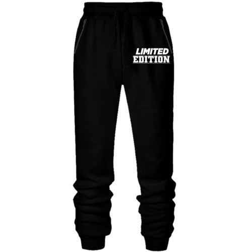 Мужские трикотажные штаны с надписью «LIMITED EDITION» в два ряда