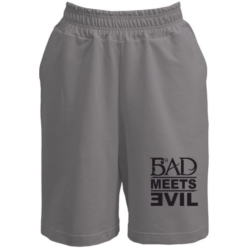 Чоловічі шорти з логотипом «Bad Meets Evil» та числом 9